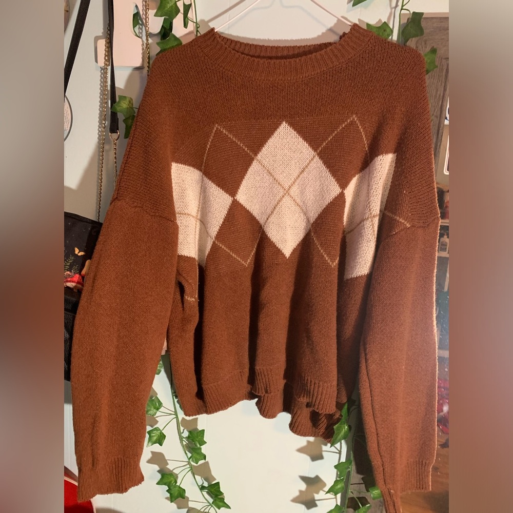 XL argyle sweater